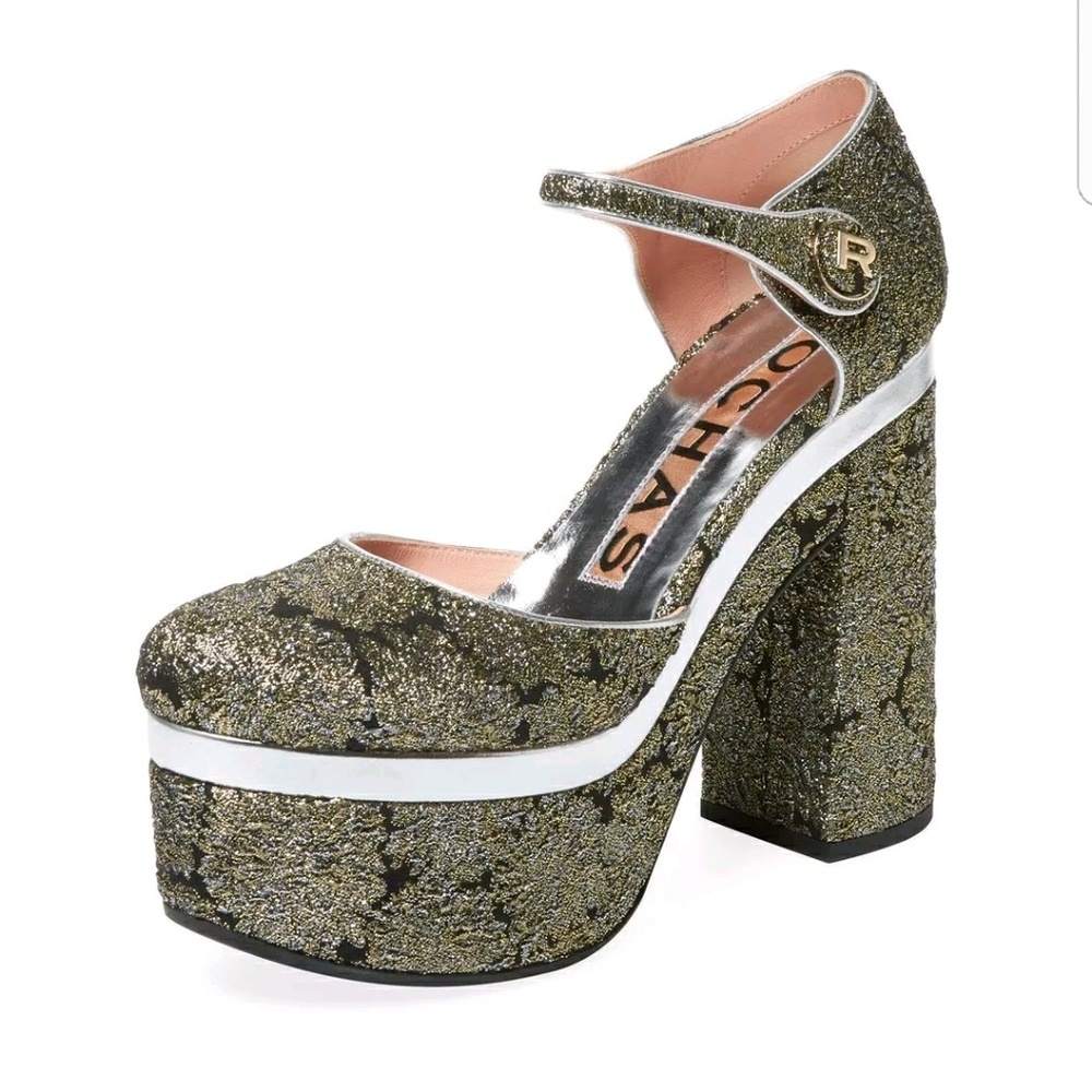 BRAND NEW Rochas Platform Closed Toe Sandals 39